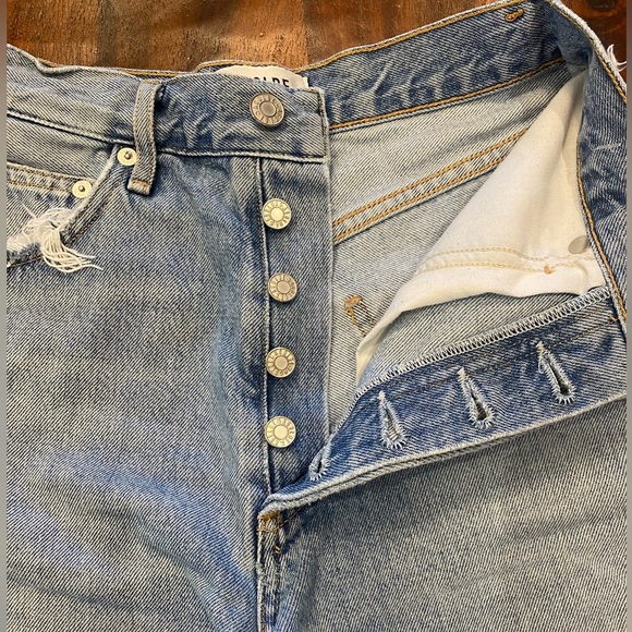Agolde Dee Jean Shorts Size 23 - Picture 8 of 16